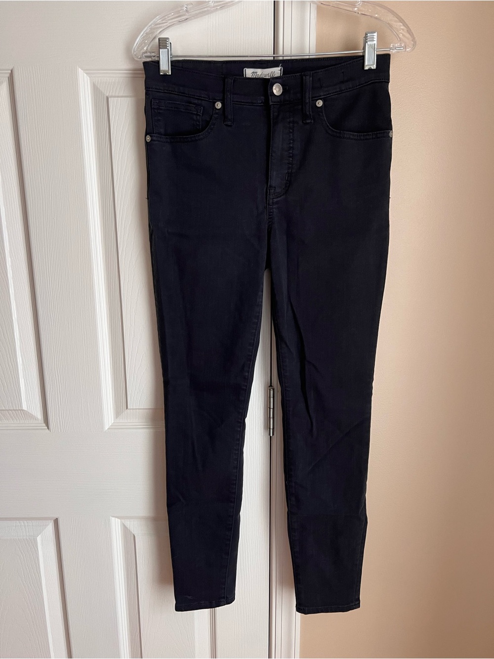 Madewell Women’s Black Skinny Jeans Size 28 9” Mid-Rise